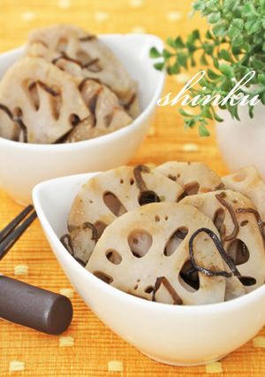 レンジで簡単！やみつき＊れんこん塩昆布-レシピのメイン写真