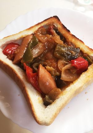 朝食ランチに♢額縁ラタトゥイユトースト♢-レシピのメイン写真