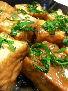 めんつゆで熱々あんかけ厚揚げ♪-レシピのメイン写真