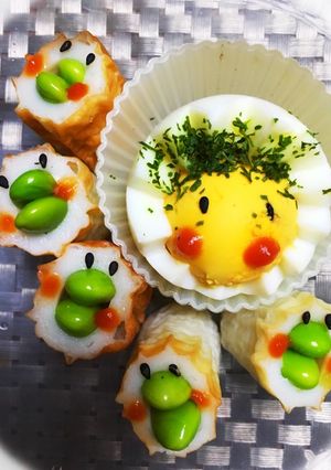 ちくわと卵の顔-レシピのメイン写真