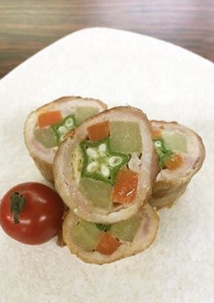 めっけもん♪おくらのキラキラ肉巻き-レシピのメイン写真