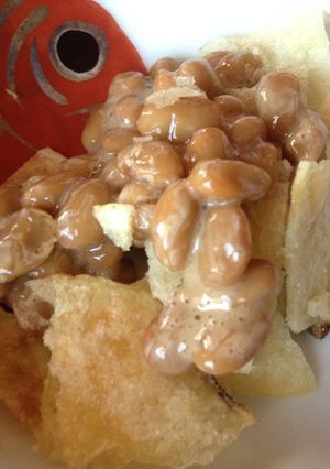 納豆&ポテトチップス　りんご味-レシピのメイン写真