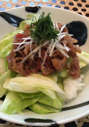 豚丼 梅干し入り夏バージョン-レシピのメイン写真