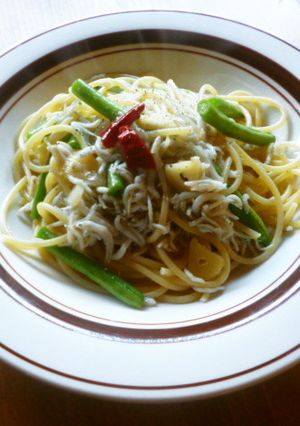 しらすとインゲンのペペロンチーノ♪-レシピのメイン写真