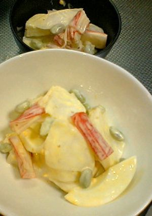 新鮮な味♪かぶとかにかまのサラダ-レシピのメイン写真
