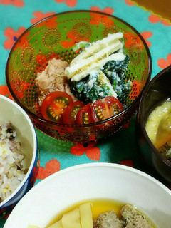 さけるチーズ入り*ほうれん草白和え-レシピのメイン写真
