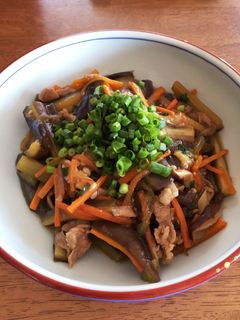 焼肉のタレと豚コマで簡単!麻婆茄子風-レシピのメイン写真
