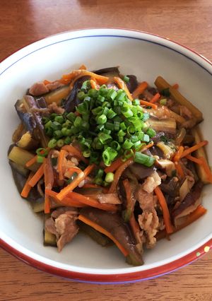 焼肉のタレと豚コマで簡単！麻婆茄子風-レシピのメイン写真