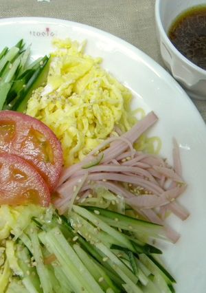 ピリ辛花椒（ホアジャオ）タレの冷やし中華-レシピのメイン写真