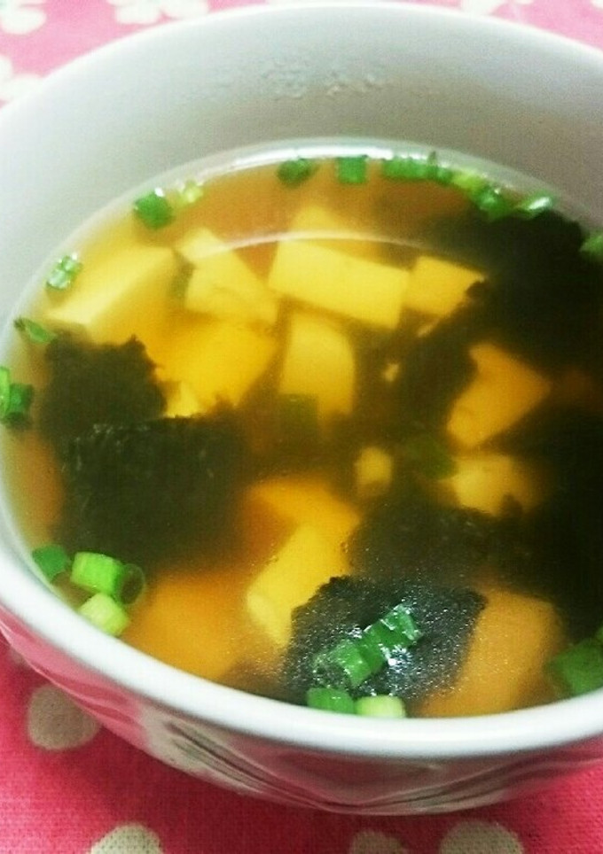 豆腐とねぎの簡単スープ-レシピのメイン写真