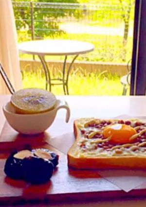 納豆トースト-レシピのメイン写真