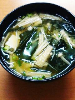 えのきと豆腐のみそ汁-レシピのメイン写真
