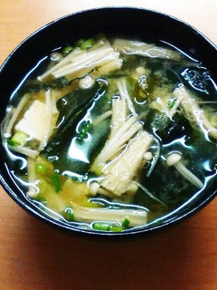 えのきと豆腐のみそ汁-レシピのメイン写真