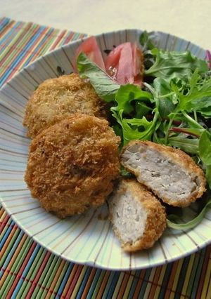 特売の鶏胸の挽肉を買ったら～メンチカツ！-レシピのメイン写真