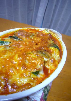 簡単★ズッキーニとなすのトマトチーズ焼き-レシピのメイン写真