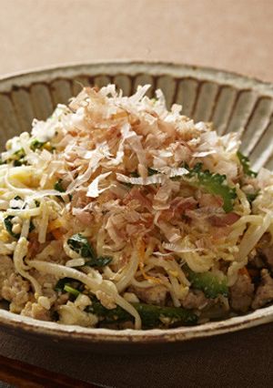野菜たっぷりひやむぎチャンプルー-レシピのメイン写真