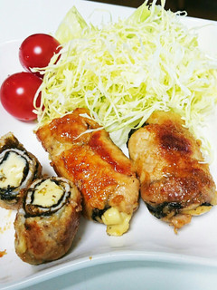照り焼き豚チーズ巻き(๑•᎑•๑)♬*゜-レシピのメイン写真