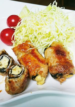 照り焼き豚チーズ巻き(๑•᎑•๑)♬*゜-レシピのメイン写真