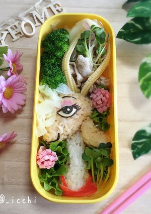 キャラ弁！ズートピアのガゼル-レシピのメイン写真