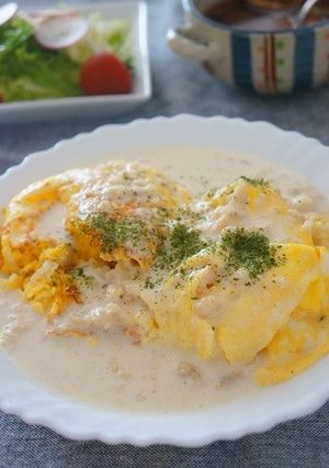 塩レモンホワイトソースのオムライス-レシピのメイン写真