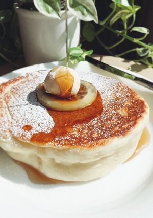 厚さ4㎝超♪ふかっふかイーストパンケーキ-レシピのメイン写真