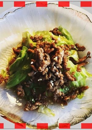 ひき肉とキャベツの簡単和えサラダ-レシピのメイン写真