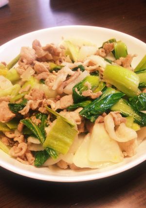 青梗菜とカブの中華風炒め-レシピのメイン写真