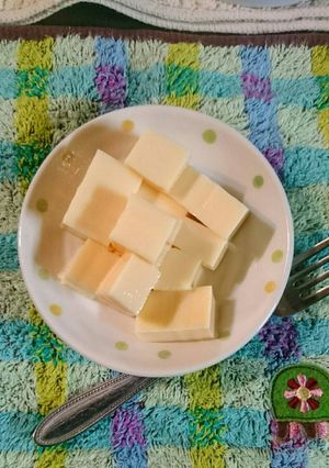 キューブのプリン寒天(ダイエット中も！)-レシピのメイン写真