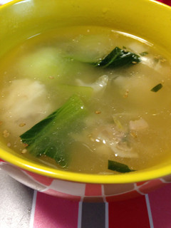 中華風餃子スープ-レシピのメイン写真