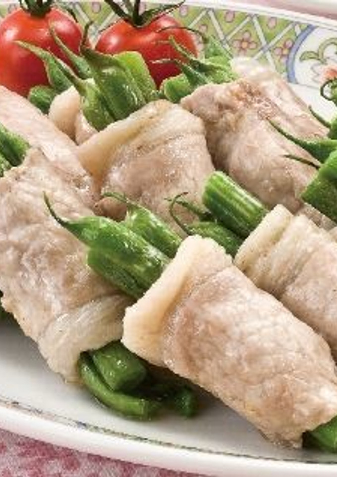 いんげんの豚肉巻きレンジ蒸し-レシピのメイン写真