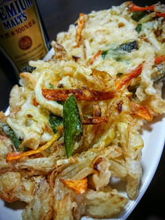 簡単!破竹とスナップえんどうのかき揚げ♪-レシピのメイン写真
