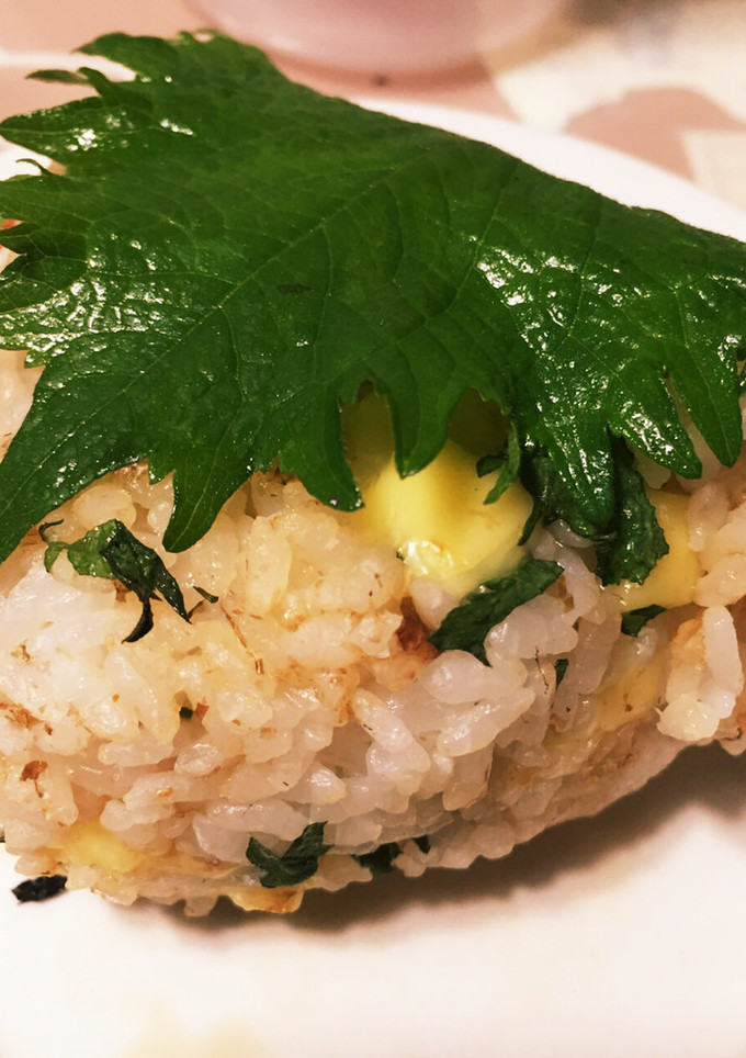 大葉とチーズとおかかの焼きおにぎり-レシピのメイン写真