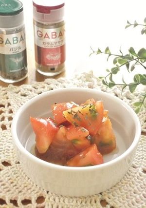 やみつき！トマトのスパイスケチャップ和え-レシピのメイン写真