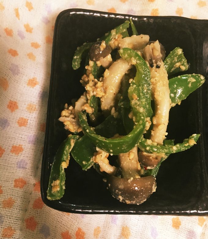 ピーマンゴマ和え by アヒルアヒル 【クックパッド】 簡単おいしい