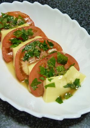 和カプレーゼで卵豆腐-レシピのメイン写真