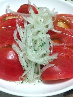 新玉ねぎとトマトのサラダ-レシピのメイン写真
