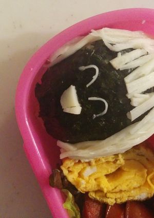 お弁当に髪の長い女の子♡-レシピのメイン写真
