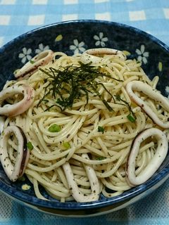 イカとゆかりのさっぱりスパゲティ-レシピのメイン写真