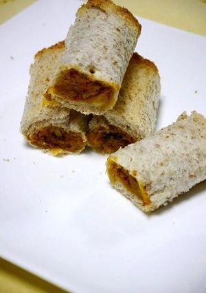 簡単！マキマキトースト(カレーパン)-レシピのメイン写真