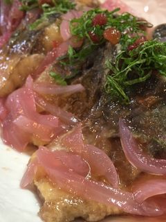 揚げサバの 梅なんばん-レシピのメイン写真