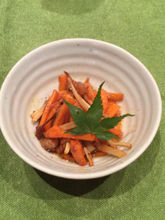 ニンジンごぼうの甘辛梅炒め*-レシピのメイン写真
