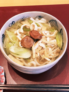 *梅干しと油揚げネギのうどん-レシピのメイン写真