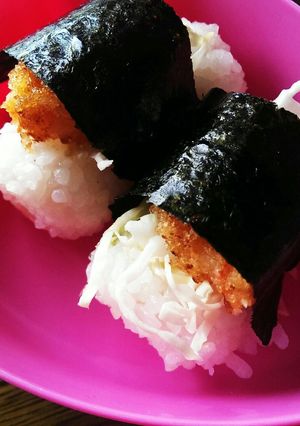 キャベツと海老フライのおにぎり-レシピのメイン写真