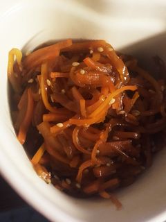 【お弁当/冷凍】にんじんのきんぴら-レシピのメイン写真