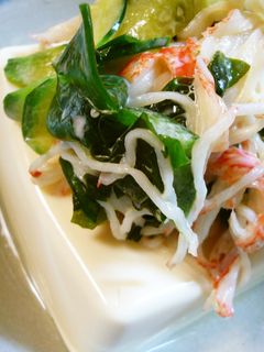 ちょっと中華風☆カニカマの冷奴-レシピのメイン写真