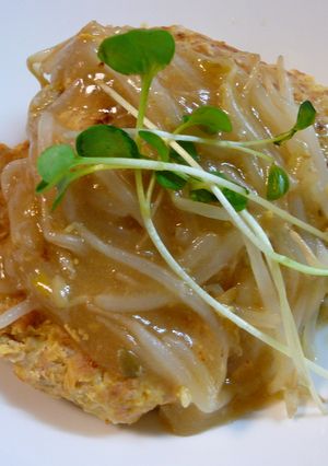 もやしたっぷり☆つくねの甘酢あんかけ-レシピのメイン写真