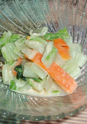 白菜とにんじんの和え物/味噌マヨネーズ味-レシピのメイン写真