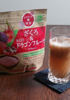 ざくろ&REDドラゴンフルーツ飲むゼリー-レシピのメイン写真