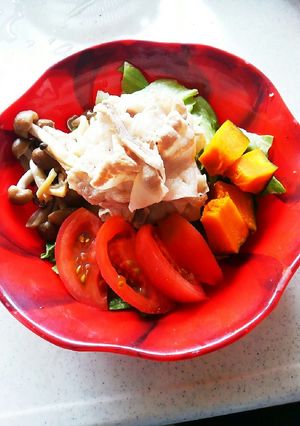 野菜たっぷり栄養満点☆彩り冷しゃぶサラダ-レシピのメイン写真
