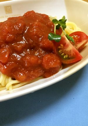 【減塩/簡単】トマト缶で冷静パスタ-レシピのメイン写真